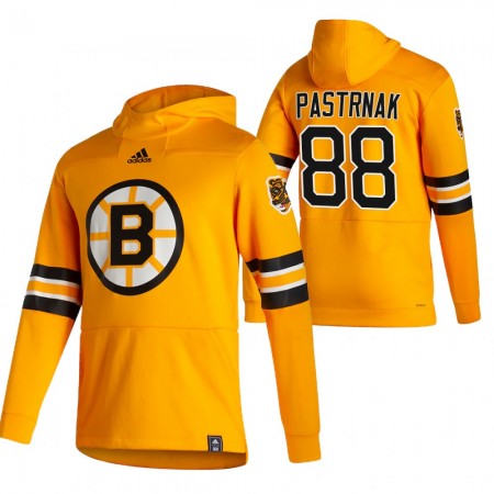 Herren Eishockey Boston Bruins David Pastrnak 88 2020-21 Reverse Retro Pullover Hooded Sweatshirt